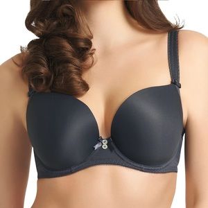 Freya Deco Plunge T Shirt Bra Charcoal - UK 32G (D6)/US 32G/32I